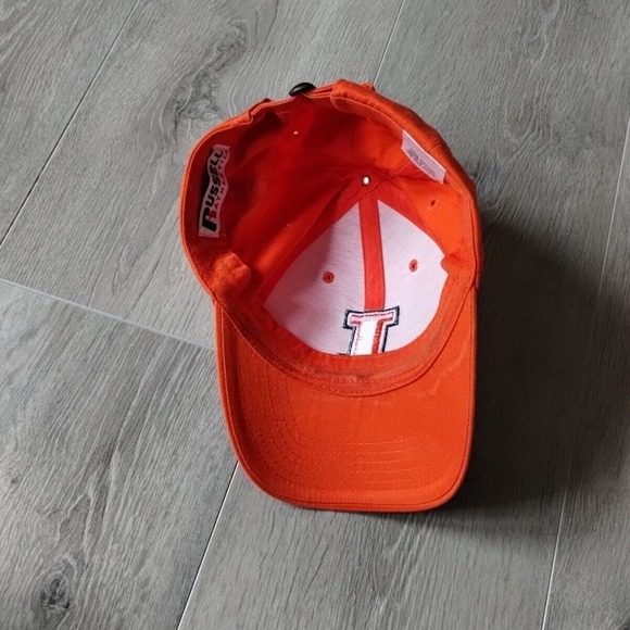 Illinois Fighting Illini Hat Baseball Dad Cap Orange Blue I Logo Adjustable OSFA - Picture 8 of 11